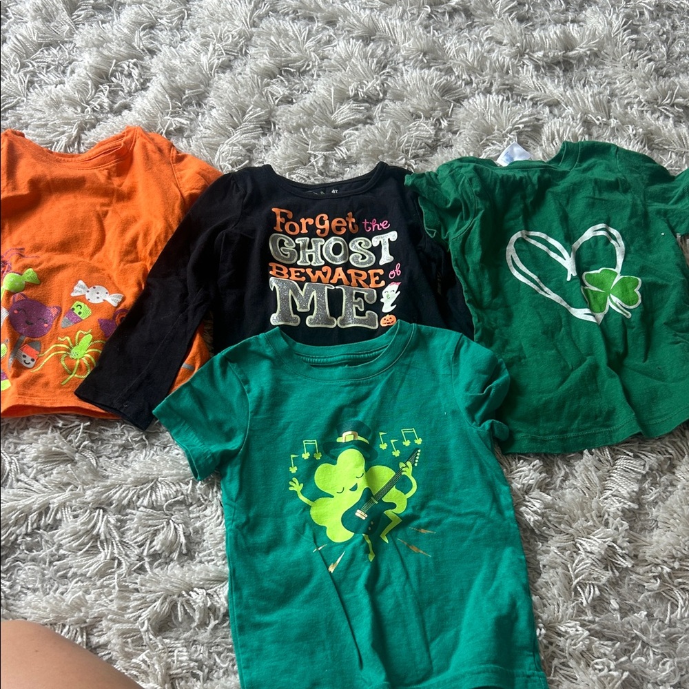 3T/4T Halloween/St. Paddy’s shirt bundle!